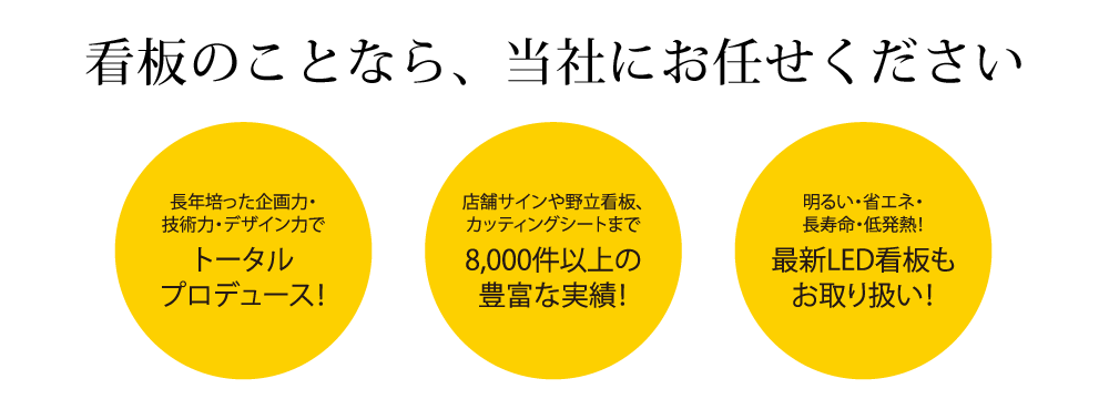 看板の事ならアートコアにお任せください